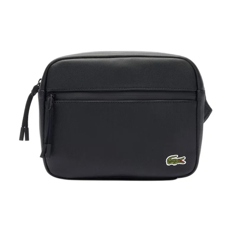 Сумка через плечо LACOSTE Collaboration из полиуретана мужская черная