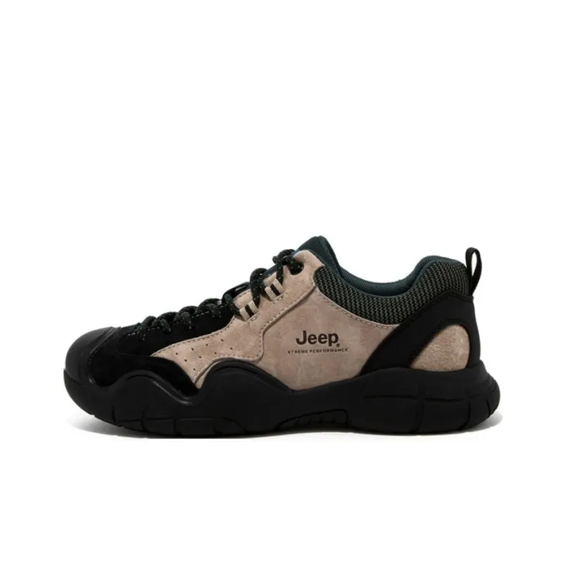 Jeep Дышащая Влагоотводящая Низкий Верх Походная Обувь Мужская Песочный