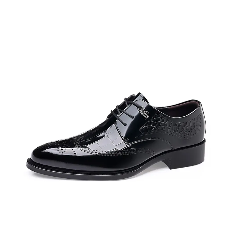 Kaltendin Ткань из коровьей кожи Броги Trendy Fashion Мужские туфли