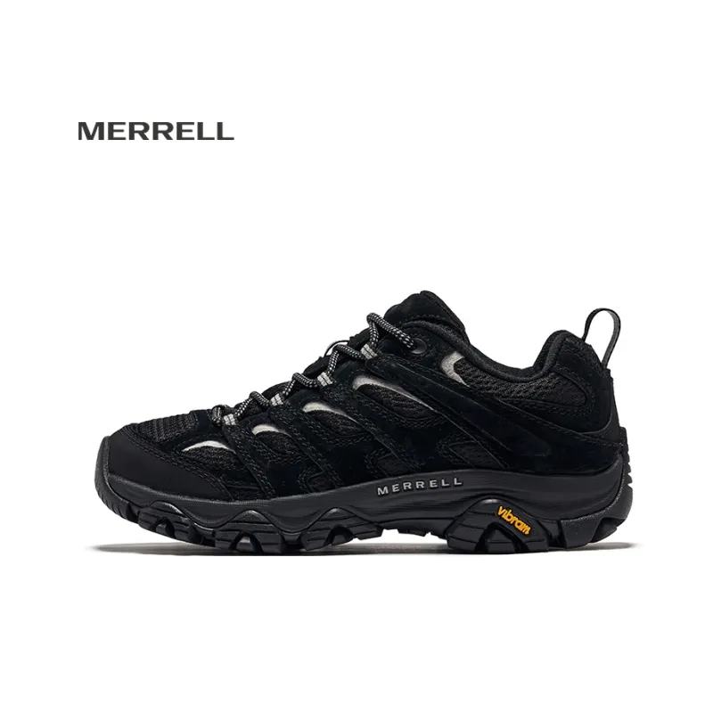 MERRELL MOAB 3 Противоскользящий Устойчивый к истиранию Низкий Верх Спортивный Женский Черный