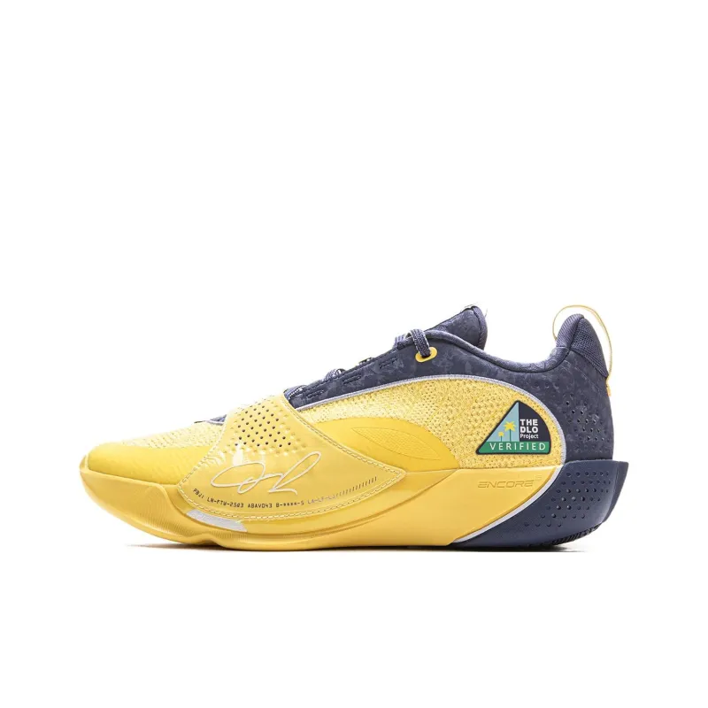 Li NING Wade All City 13ENCORE Низкие Баскетбольные Кроссовки Мужские Молочно-Песочный Корона Синий