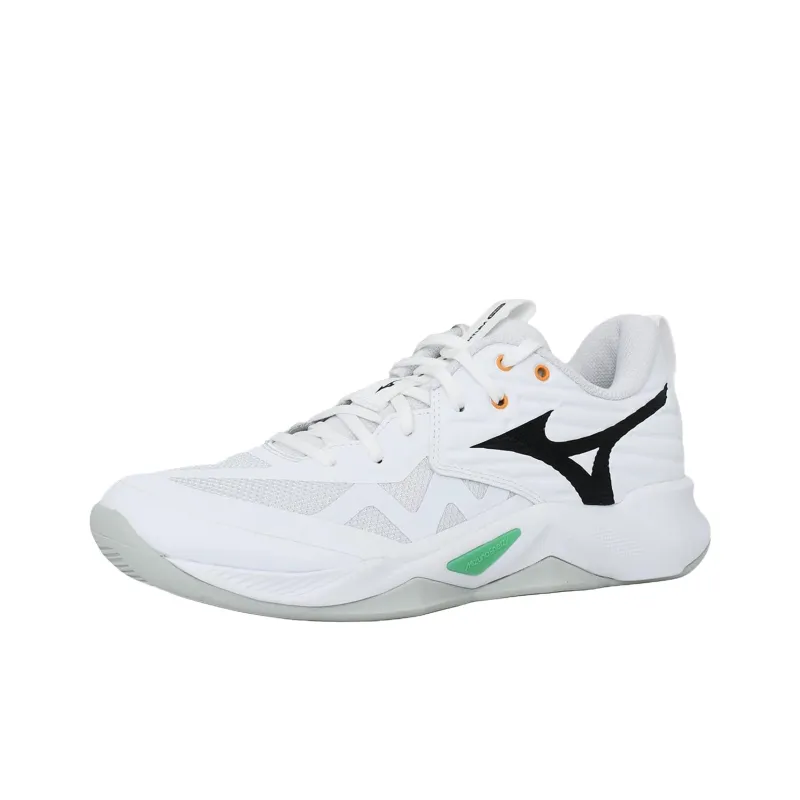 Mizuno WAVE MOMENTUM PRO противоскользящие устойчивые к истиранию низкие кроссовки для тренировок унисекс белые