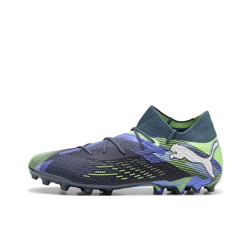 PUMA FUTURE 7 ULTIMATE Удобные Износостойкие Футбольные бутсы Мужские Синие Зеленые
