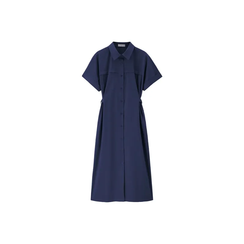 Giordano Короткое платье с короткими рукавами для женщин