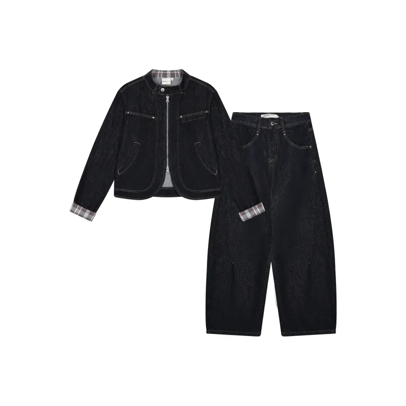 Saotome Denim Одежда Комплекты Женские Повседневные Костюмы