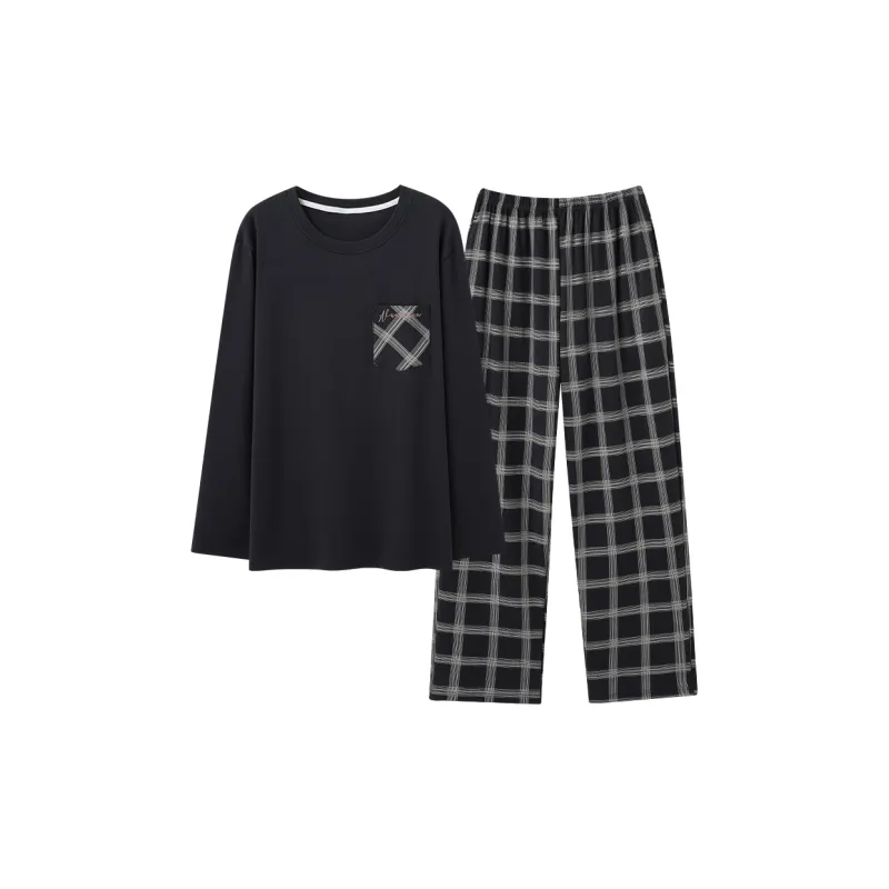 MADALLO Черный мужской комплект пижам