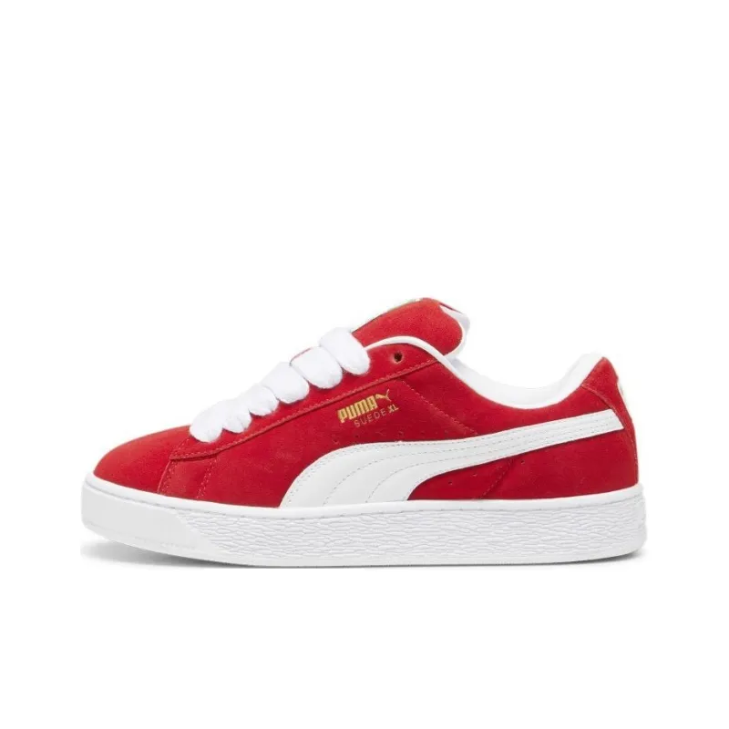 PUMA Suede XL Artificial Suede Низкие Кроссовки для Скейтбординга Унисекс Красные Белые