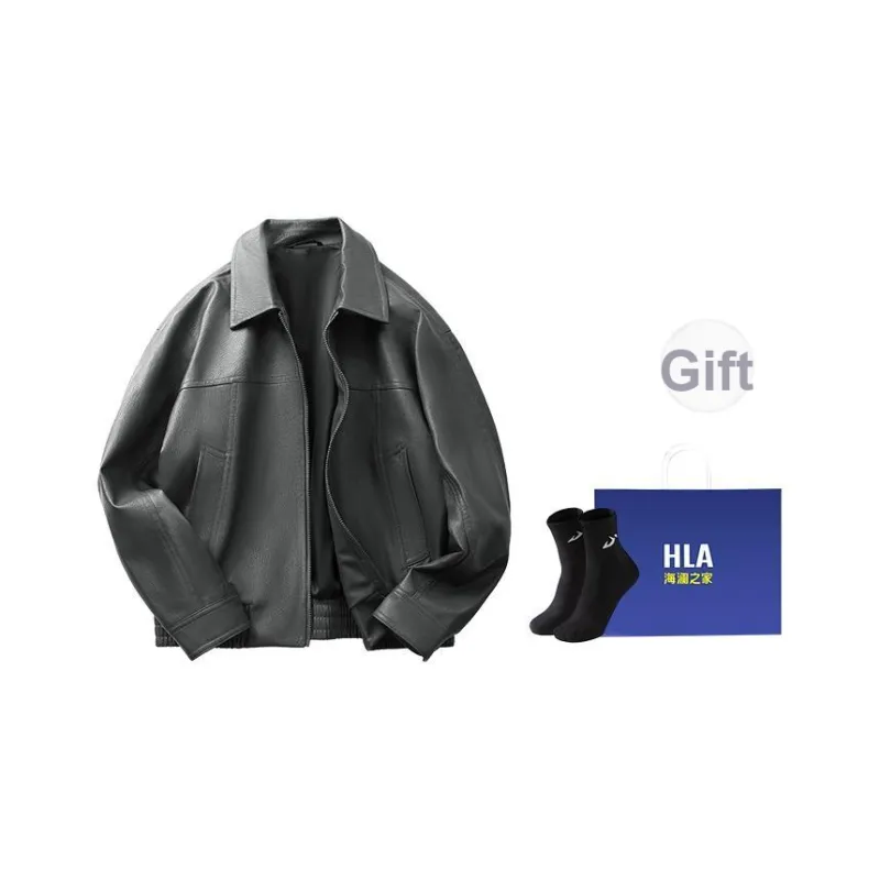 HLA Power Young Куртка Кожаная Куртка Пальто Мужское