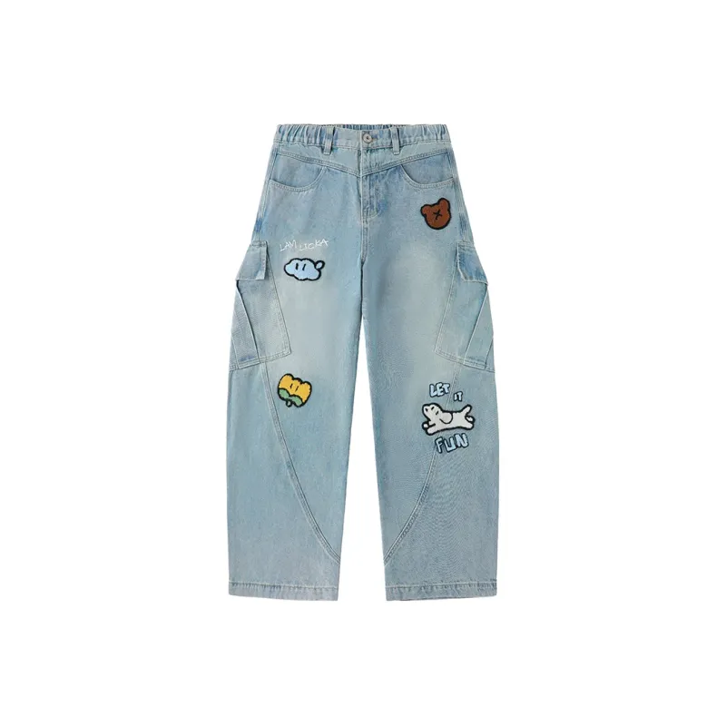 LAMLICKA Синие Унисекс Джинсы