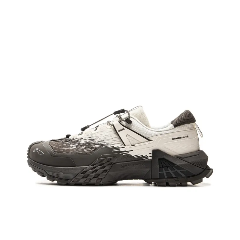 Li NING Outdoor CF Tracing Xingchuan Pro Амортизация Противоскользящая Устойчивая к истиранию Низкий Топ Походная обувь
