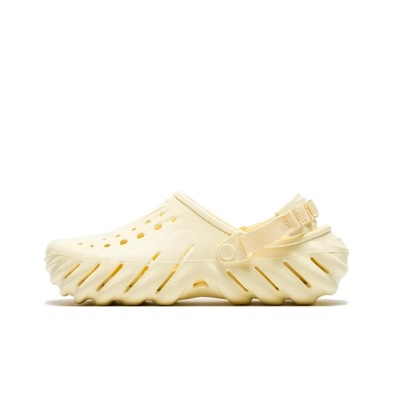 Crocs Echo ЭВА Сабо Унисекс Кремово-белый