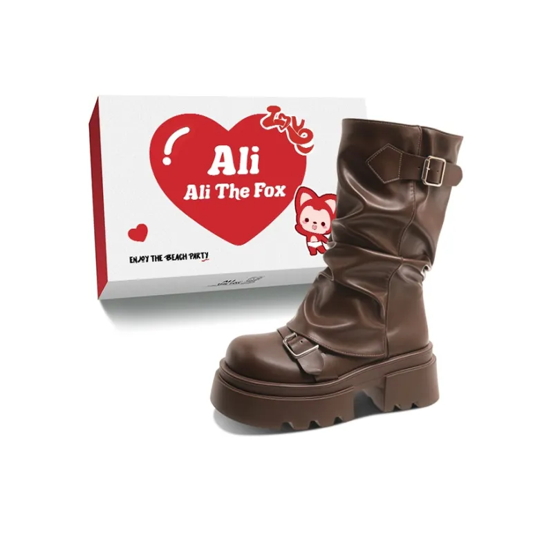 Али Тх Фокс Эксклюзивный Мода Винтаж Универсальные Армейские Ботинки Женские