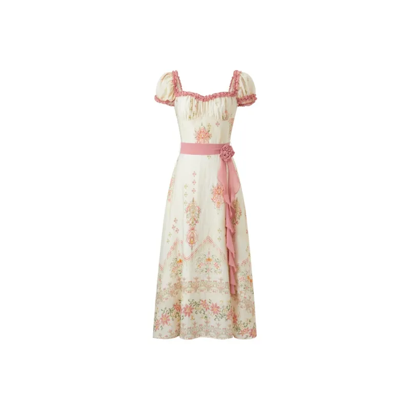 ACAINES Короткое платье с короткими рукавами для женщин