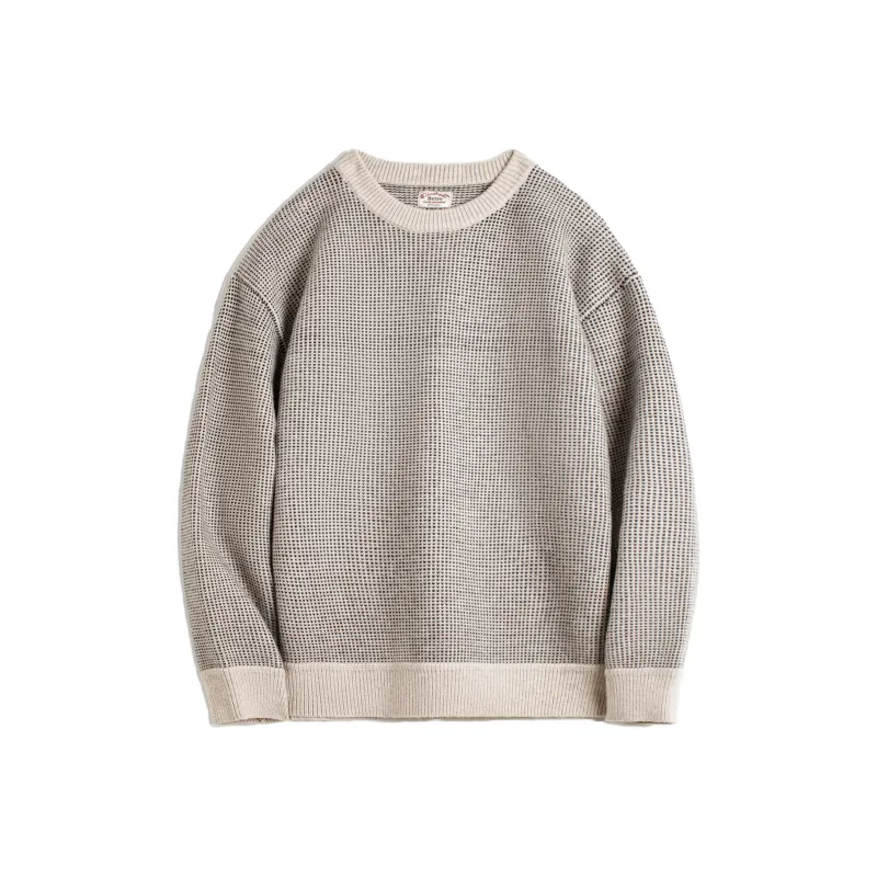 MADEN Абрикос Черный Клетка Мужской Трикотаж