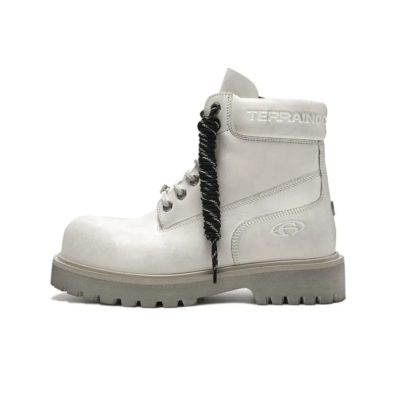 TERRA INCOGNITA Короткие армейские ботинки из лайнерной коровьей кожи унисекс