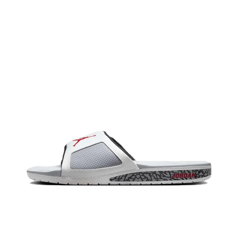 Джордан Hydro 3 Удобные противоскользящие и устойчивые к истиранию шлепанцы мужские серебристо-серые