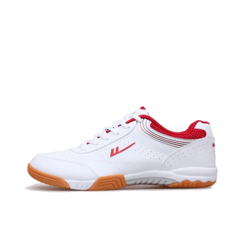 Warrior Удобные Круглые Палцы Амортизация Низкие Кроссовки для Тренировок Унисекс Белый Красный