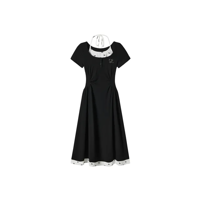 FABRIC PIG Летнее платье с длинными рукавами для женщин