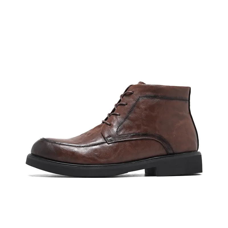 KAQIAODI Мужские туфли из коровьей спилковой кожи