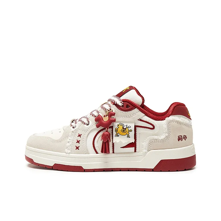 Champion Low Top Скейтборд Кроссовки Унисекс Новогодний Красный