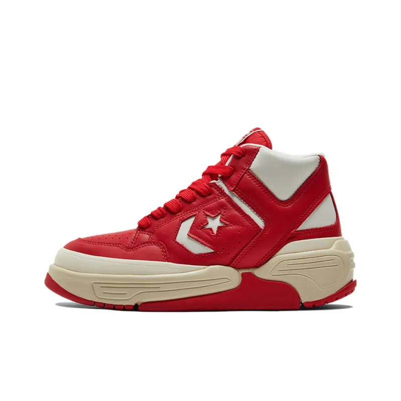 Конверс Weapon CX Кожа MID Топ Винтажные баскетбольные кроссовки Унисекс Красный