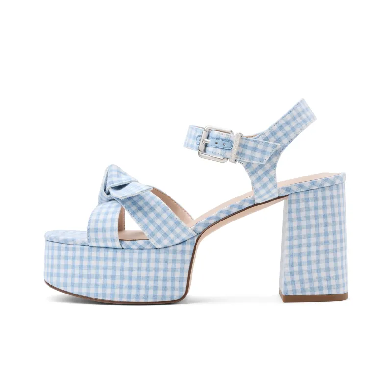 CHARLES KEITH Маленькие сандалии CK из ткани с одной шнуровкой 9,5 см женские