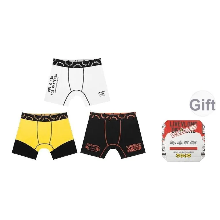 VLONE Мужское нижнее белье упаковка из 3 штук