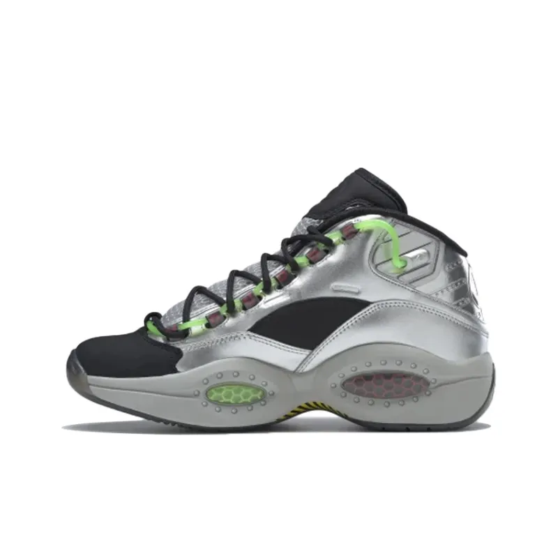 Minion x REEBOK Question 'Gru XIAOHUANGRENLIANMINGKUAN Кружево Вверх Лакированная кожа Синтетическая кожа