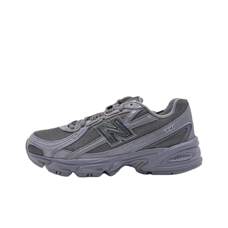 New Balance NB 740 Комфортная ткань Дышащие Беговые кроссовки Унисекс Черный Серый