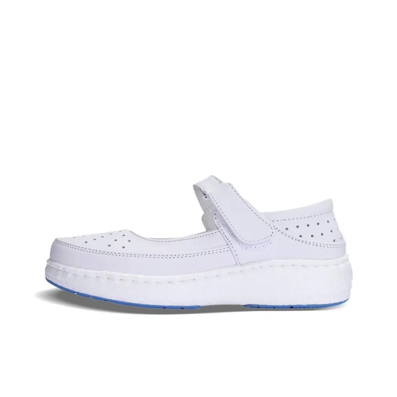 Cherry Blossoms Попкорн Nurse Обувь Лето Медицинская Обувь 4,5 см Женская Белая