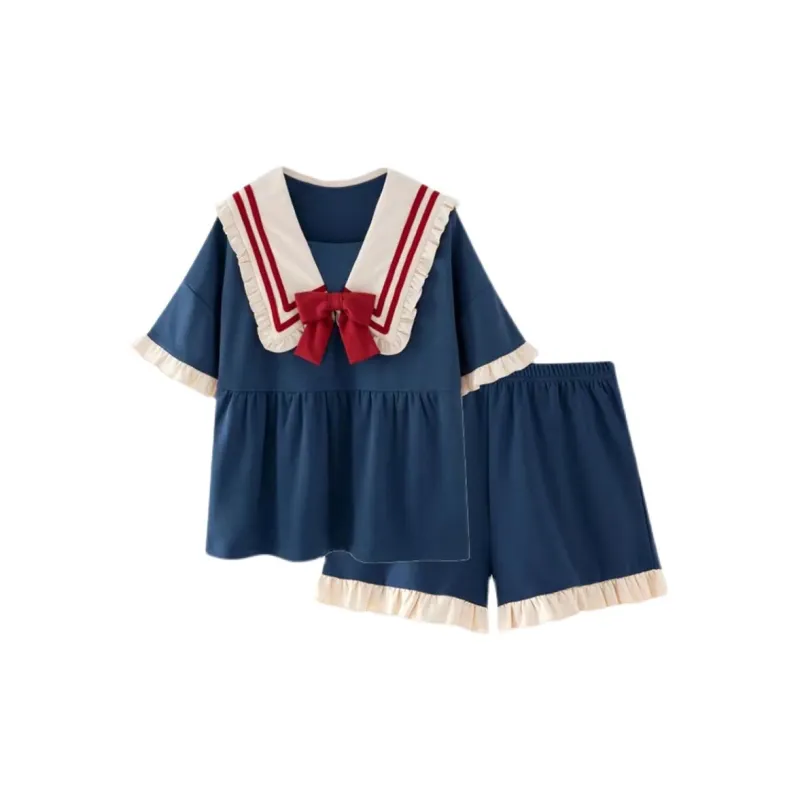 MIANQU Студенческий Дом Спальня Комплект Пижамы Магия Цветы Верхняя Одежда Готовый Женский