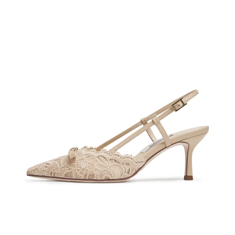 Staccato Burano Кружево Остров Текстиль Коровья кожа Узкий каблук Высокие каблуки 6,5 см Женские