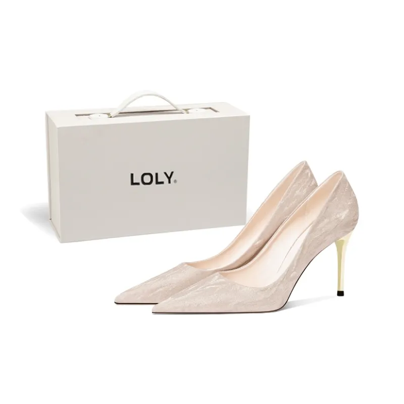 LOLY Принцесса Стиль Высокие Каблуки Женские Золото
