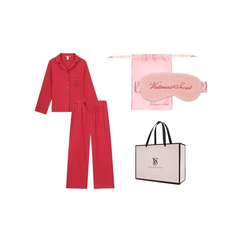 Victoria's Secret Пижамный комплект Magic Цветочный Коробка Женский Красный