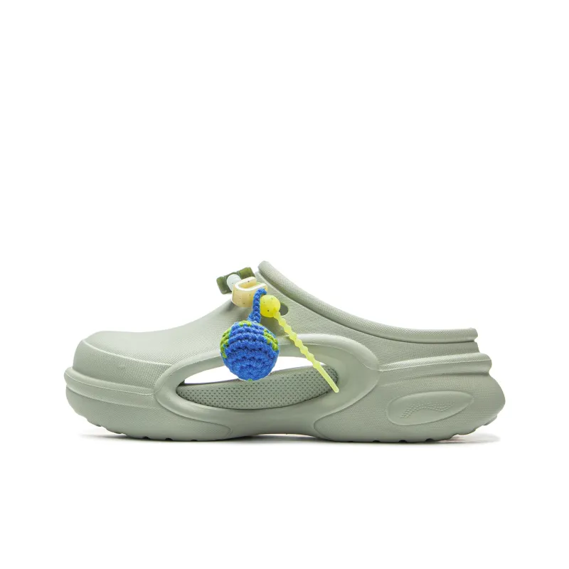 YINGXIONGLIANMENGYONGCHIPAIDUI x Li NING Мягкие сабо унисекс зеленые