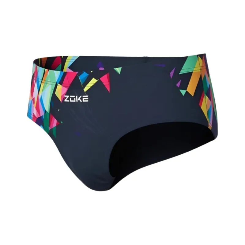 ZOKE Черный многоцветный 126302102 Мужские плавательные шорты