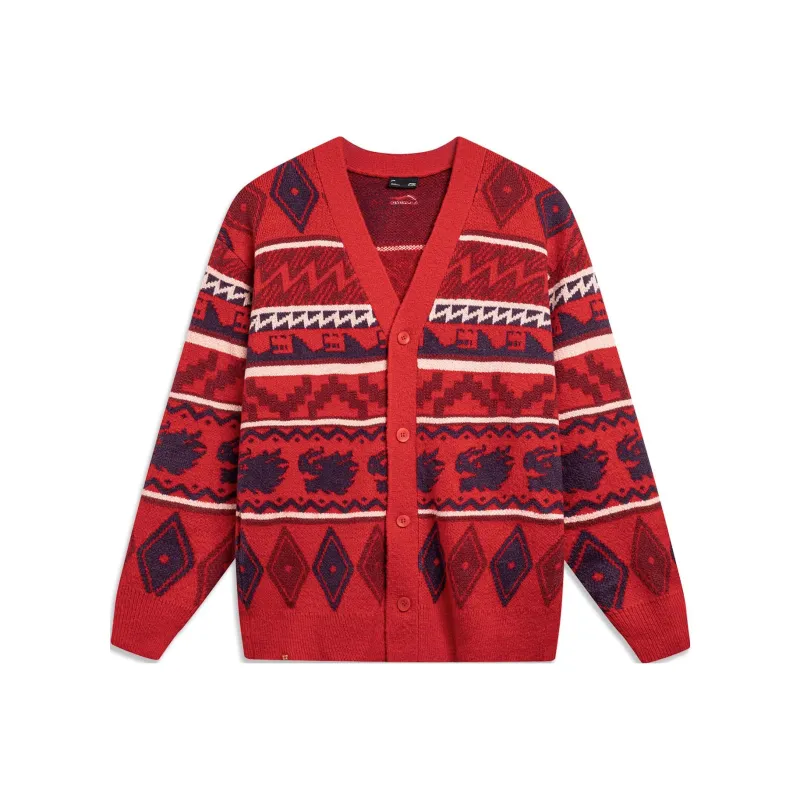 Li NING Rijin Doujin Collection Трикотаж Мужской Вермильон