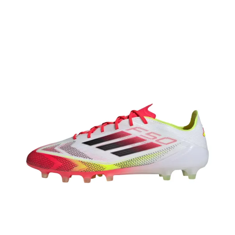 Adidas F50 ELITE AG Искусственная трава Противоскользящие Устойчивые к истиранию Футбольные бутсы Унисекс Белый Красный