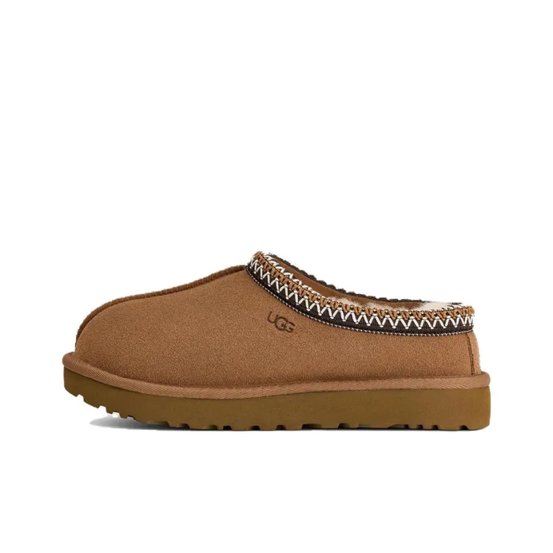 UGG Tasman II Коммутирование Удобные Универсальные Флисовые Подкладочные Мюли ЭВА Домашние Тапочки Женские Каштановые