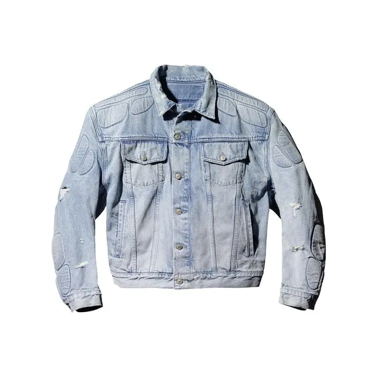 Yeezy X Gap X Balenciaga Джинсовая куртка унисекс синего цвета