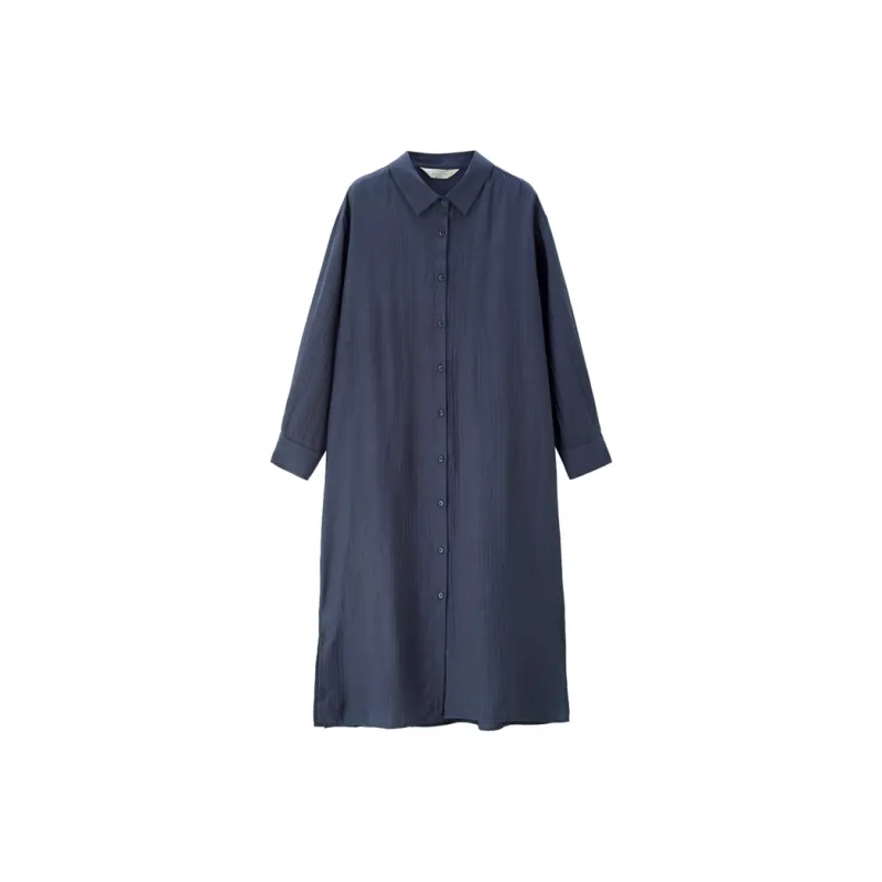 Giordano Длинное платье с длинными рукавами женское