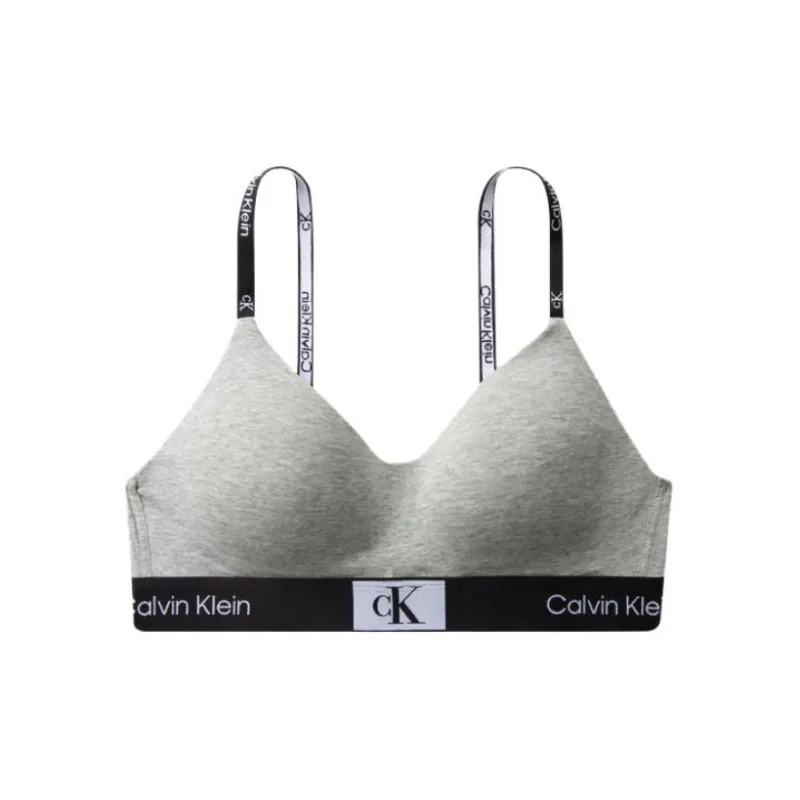 Calvin Klein CK96 Бюстгальтер Женский Кокосовый Серый