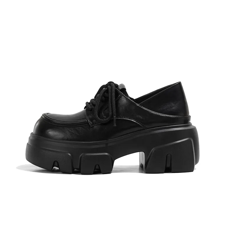 LAOMIAO Повседневная обувь из коровьей кожи 7,5 см женская